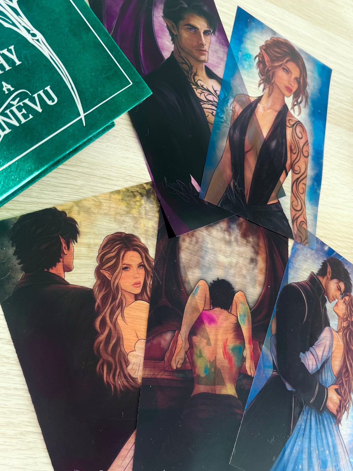 Set 5 knižních overlayů - Dvůr mlhy a hněvu | ACOMAF