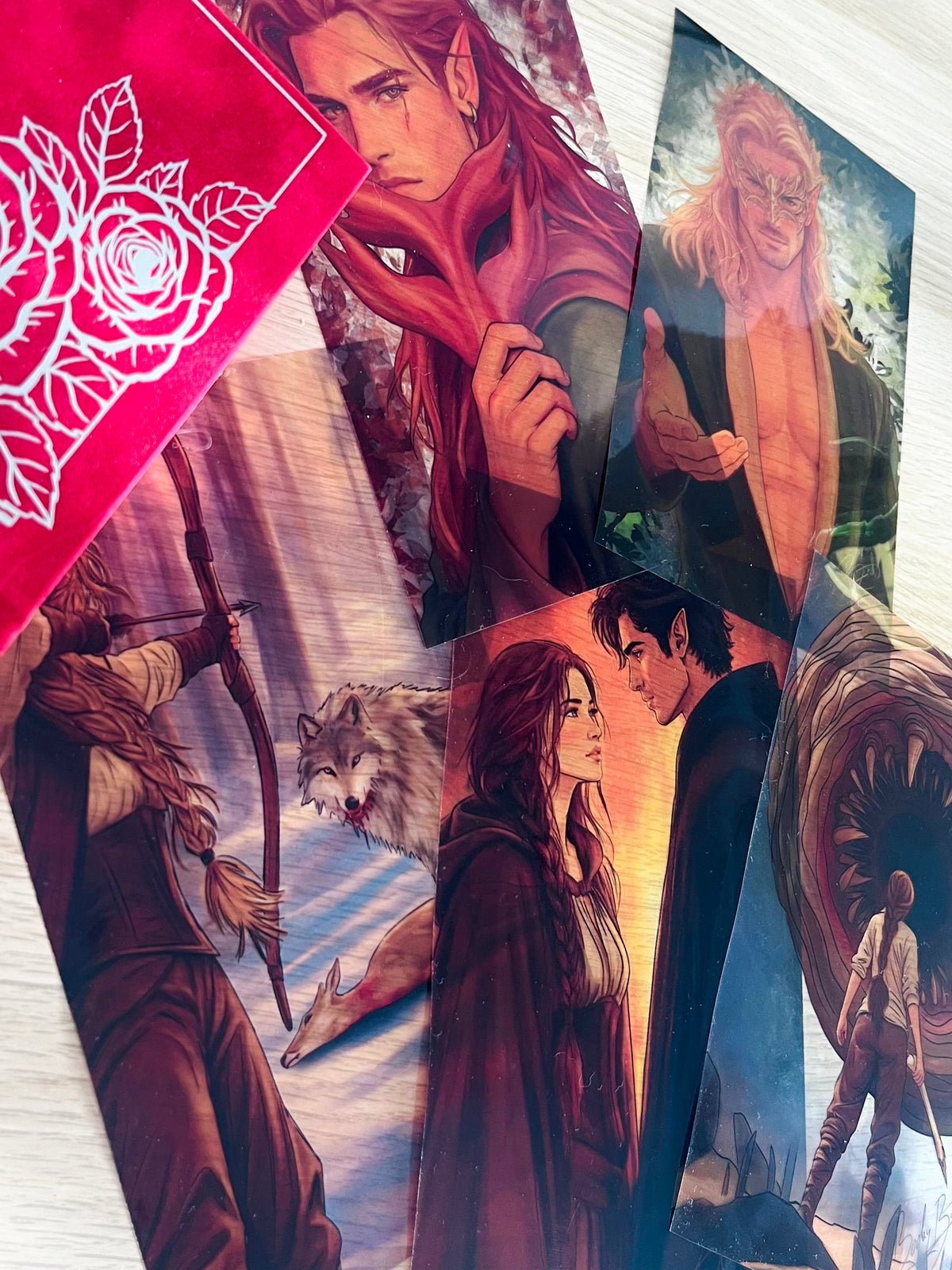 Set 5 knižních overlayů - Dvůr trnů a růží | ACOTAR